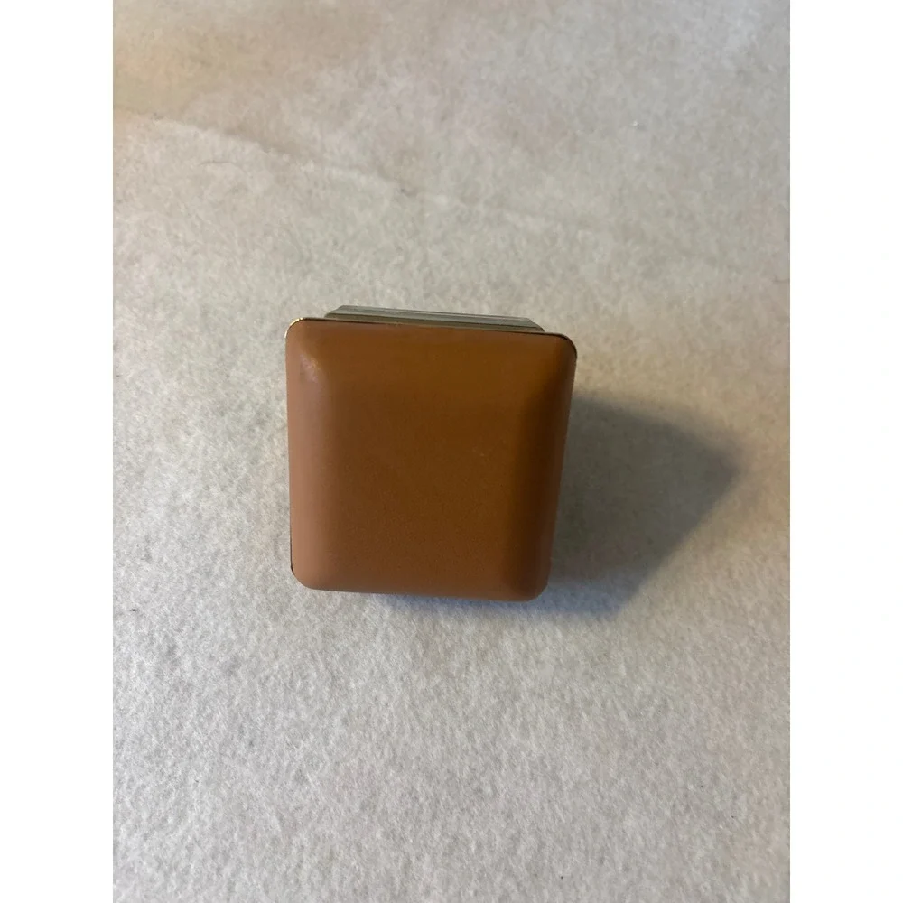 Digi-Tech Vintage Style Keywound Travel Alarm‎ Clock Tan Folding Case Mechanical